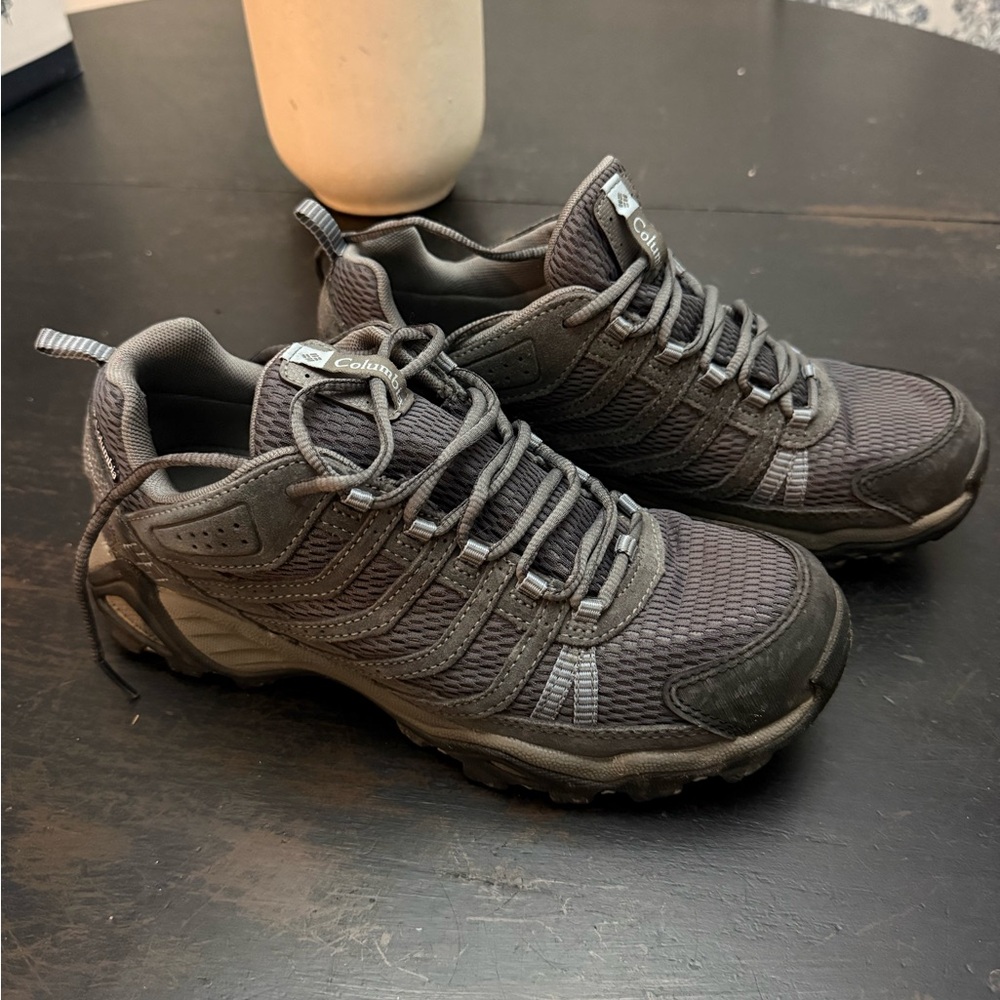 Columbia Womens Gray Outdoor waterproof Trail Sneakers